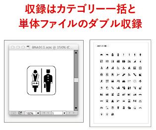 収録はカテゴリー一括と単体ファイルのダブル収録